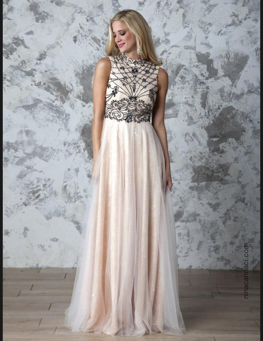 Nina Canacci - 5083 Dress in Nude