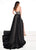 Rachel Allan Primadonna - 5089 Crystal Beaded Satin A-line Gown In Black