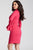 Jovani High Neck Long Bell Sleeve Sheath Dress 50898 - 1 pc Hot Pink In Size 4 Available In Pink