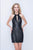 Nina Canacci - 508 Fully Sequined Halter Fitted Dress