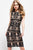 Jovani Knee Length Lace Sheath Dress 50974 In Black and Neutral