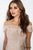 50998 Sequined Off-Shoulder Fitted Cocktail Dress