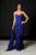 Daymor Couture - Strapless Layered Ruffle Gown 509 in Blue