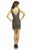 Lara Dresses - Sparkling V-neckline Sheath Cocktail Dress 51005 in Black