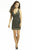 Lara Dresses - Sparkling V-neckline Sheath Cocktail Dress 51005 in Black