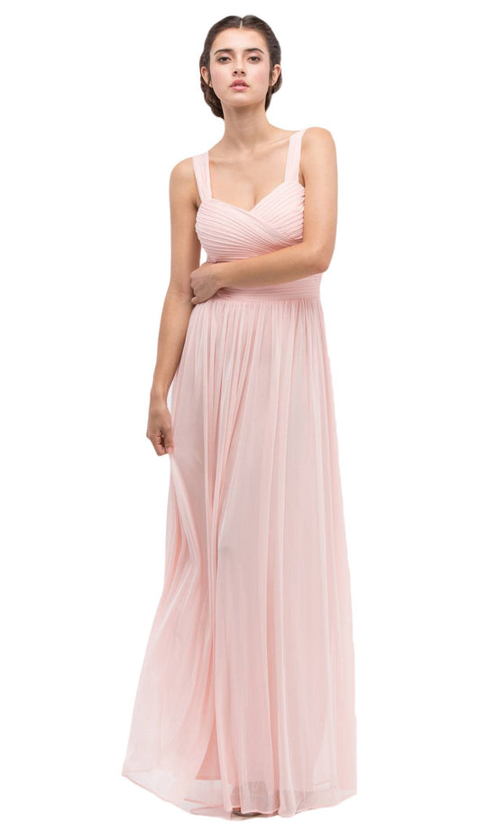 Eureka Fashion - 5101 Illusion Cutout Ruched Jersey Dress In Pink