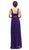 Eureka Fashion - 5101 Illusion Cutout Ruched Jersey Dress In Purple