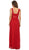 Eureka Fashion - 5101 Illusion Cutout Ruched Jersey Dress In Red