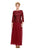 Nox Anabel - 5103 Quarter Sleeve Bateau Illusion Dress in Red