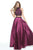 Sherri Hill - 51061 Beaded Two Piece High Halter A Line Dress In Purple