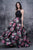 Nina Canacci - 5106 Halter Floral Printed A-Line Dress In Black and Print