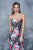 Nina Canacci - 5107 Strapless Floral Print Evening Gown In Print