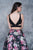 Nina Canacci - 5108 Two-Piece Crisscross Cutout Evening Dress In Print