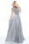 Sherri Hill - 51091 Two-Piece Beaded Cap Sleeve Chiffon Dress In Silver