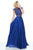 Sherri Hill - 51091 Two-Piece Beaded Cap Sleeve Chiffon Dress In Blue