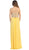 Strappy Pleated Evening Dress