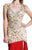 Johnathan Kayne - 510 Embellished V-neck Sheath Dress in Neutral and Red