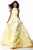 Sherri Hill - 51116 Long Floral Appliqued Pageant A Line Dress In Yellow