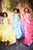 Sherri Hill - 51116 Long Floral Appliqued Pageant A Line Dress In Yellow and Blue