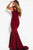 51118 Fitted V-Neck Mermaid Dress