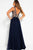 51160 Beaded Deep V-neck Chiffon A-line Dress