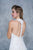 Nina Canacci - 5116 Luscious Lace Halter Evening Dress In White