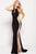 51190 Beaded Jewel Neck Jersey Sheath Dress