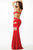 Sleeveless V-Neck with Sexy Cutouts Sheath Dress JVN36365