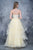 Nina Canacci - 5121 Sweetheart Lace Beaded Ruffle Tier Gown In Yellow and Floral