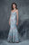 Nina Canacci - 5125 Dainty Floral Print Strapless Evening Gown In Print and Multi-Color