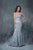 Nina Canacci - 5125 Dainty Floral Print Strapless Evening Gown In Print and Multi-Color