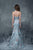 Nina Canacci - 5125 Dainty Floral Print Strapless Evening Gown In Print and Multi-Color