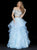 Sherri Hill - 51272 Dazzling Beaded Two Piece A Line Evening Dress In Blue