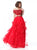 Sherri Hill - 51272 Dazzling Beaded Two Piece A Line Evening Dress In Red