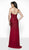 Intrigue by Blush - 512 Bedazzled Sweetheart Sheath Dress In Red