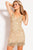 51310 Fringe Sequin Embellished Cocktail Dress