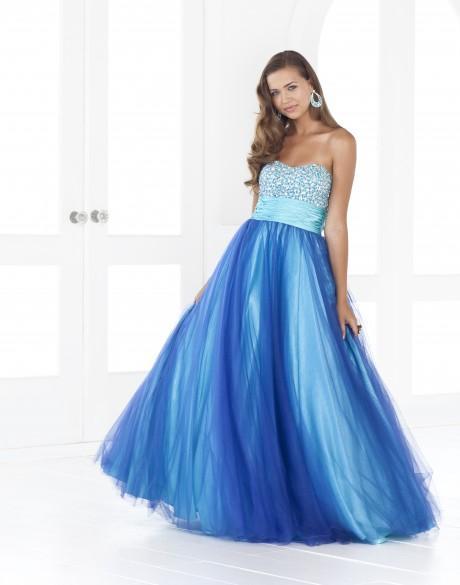 Blush - Elegant Sweetheart A-Line Gown 5131 in Blue
