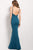 51389 Form Fitting Halter Sheath Dress