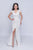 Nina Canacci - 5139 Lace Cap Sleeve V-neck Trumpet Dress In Ivory