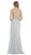 Sleeveless Embellished Jersey Evening Gown