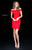 Sherri Hill - 51423 Neoprene Short Off The Shoulder Dress In Red