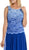 Lenovia - 5142 Lace Scoop Chiffon A-line Dress With Mini Train
