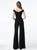 Sherri Hill - 51433 Off-Shoulder Jumpsuit In Black