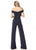 Sherri Hill - 51433 Off-Shoulder Jumpsuit In Blue