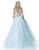 Sherri Hill - 51449 Scallop-Motif Beaded Two-Piece Ballgown In Blue