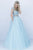 Sherri Hill - 51449 Scallop-Motif Beaded Two-Piece Ballgown In Blue