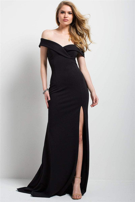 51476 Fitted Off Shoulder Sheath Dress