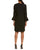 Tahari Asl - 8189M208 Knee Length Dress with Flounce Sleeve Jacket In Black