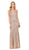 Lenovia - 5150 Sparkling Allover Sequin V Neck Evening Dress