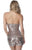 Sherri Hill - 51513 Allover Sequin Halter Neck Romper In Pink and Gold